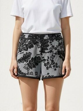 NEW Diane Von Furstenberg DVF Lace Print Silk Short Plus Size 14 NWT